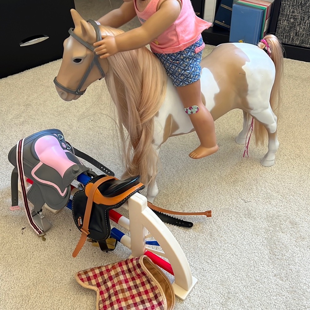 American Girl Horse and Saddle Set